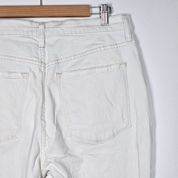 J.Crew Womens High-Rise Straight Jeans Premium Edition Re-Imagined White Size 31 - Picture 15 of 16